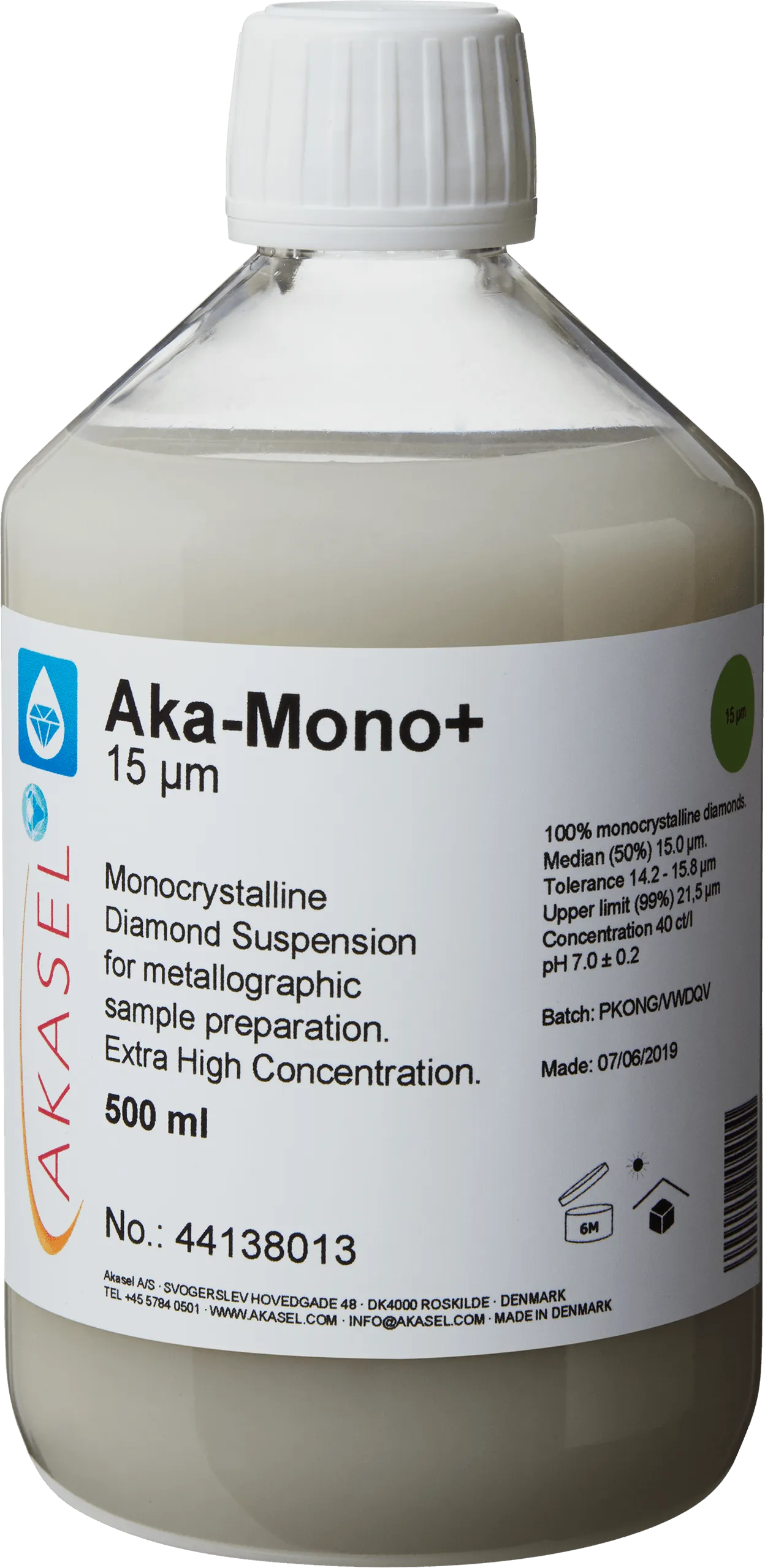 Aka-Mono+ 15 µm — consommable Akasel pour produits diamantés | Metallab