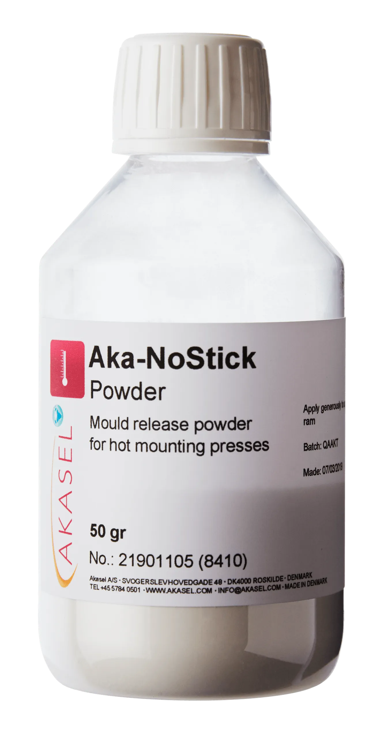 Aka-NoStick poudre — consommable Akasel pour accessoires de montage | Metallab