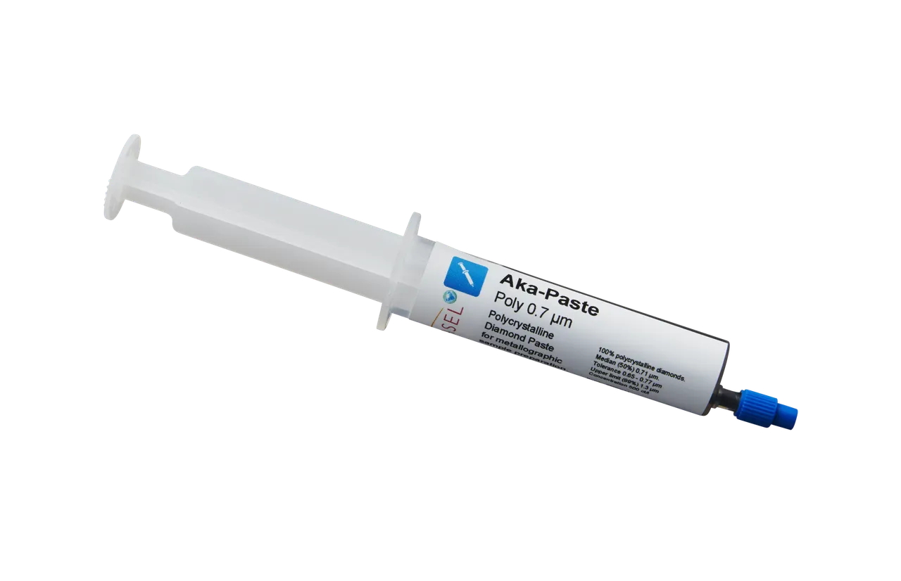 Aka-Paste Poly 0.7 µm — vue principale du consommable Akasel | Metallab
