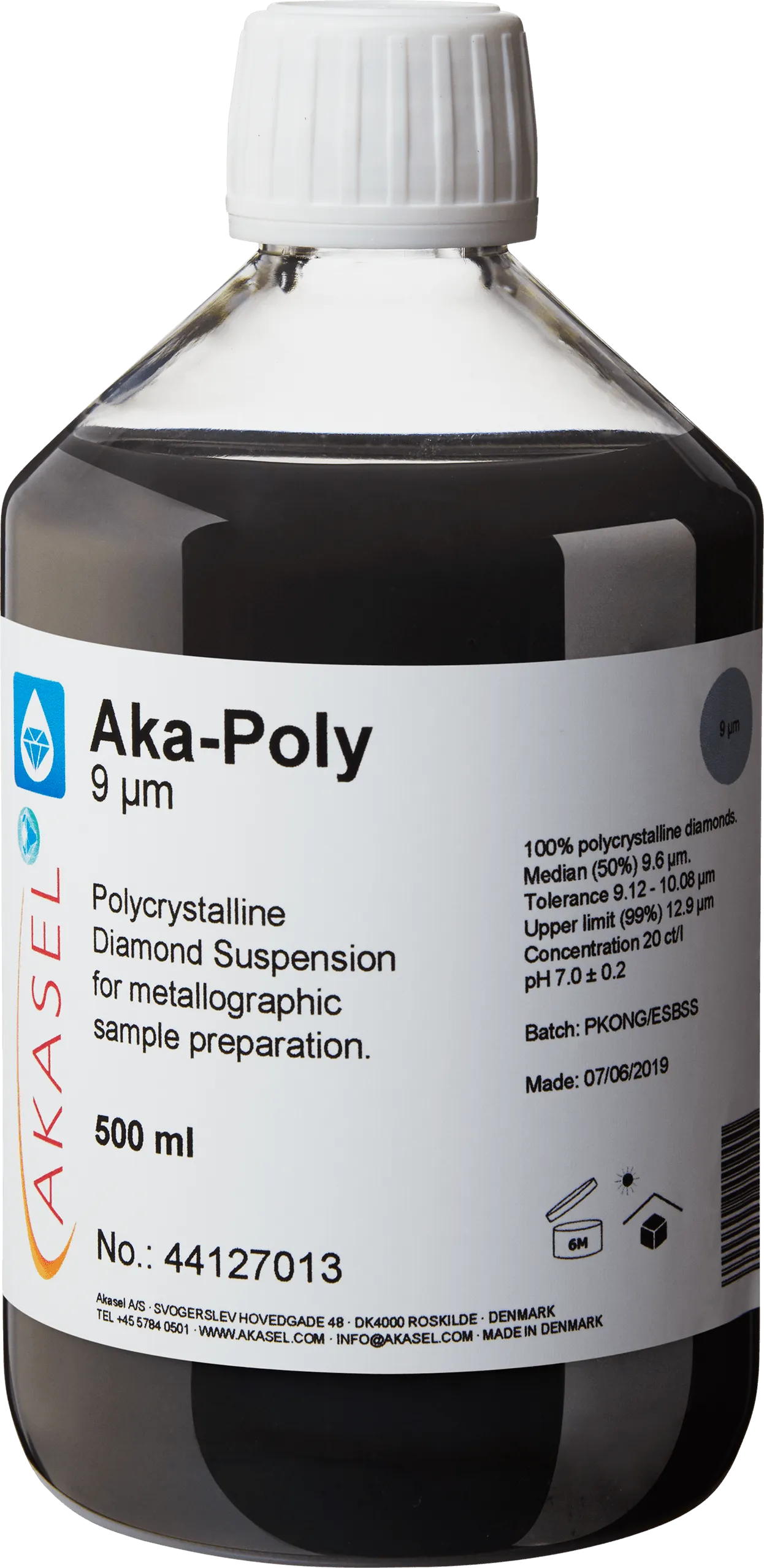 Aka-Poly 9 µm — consommable Akasel pour produits diamantés | Metallab