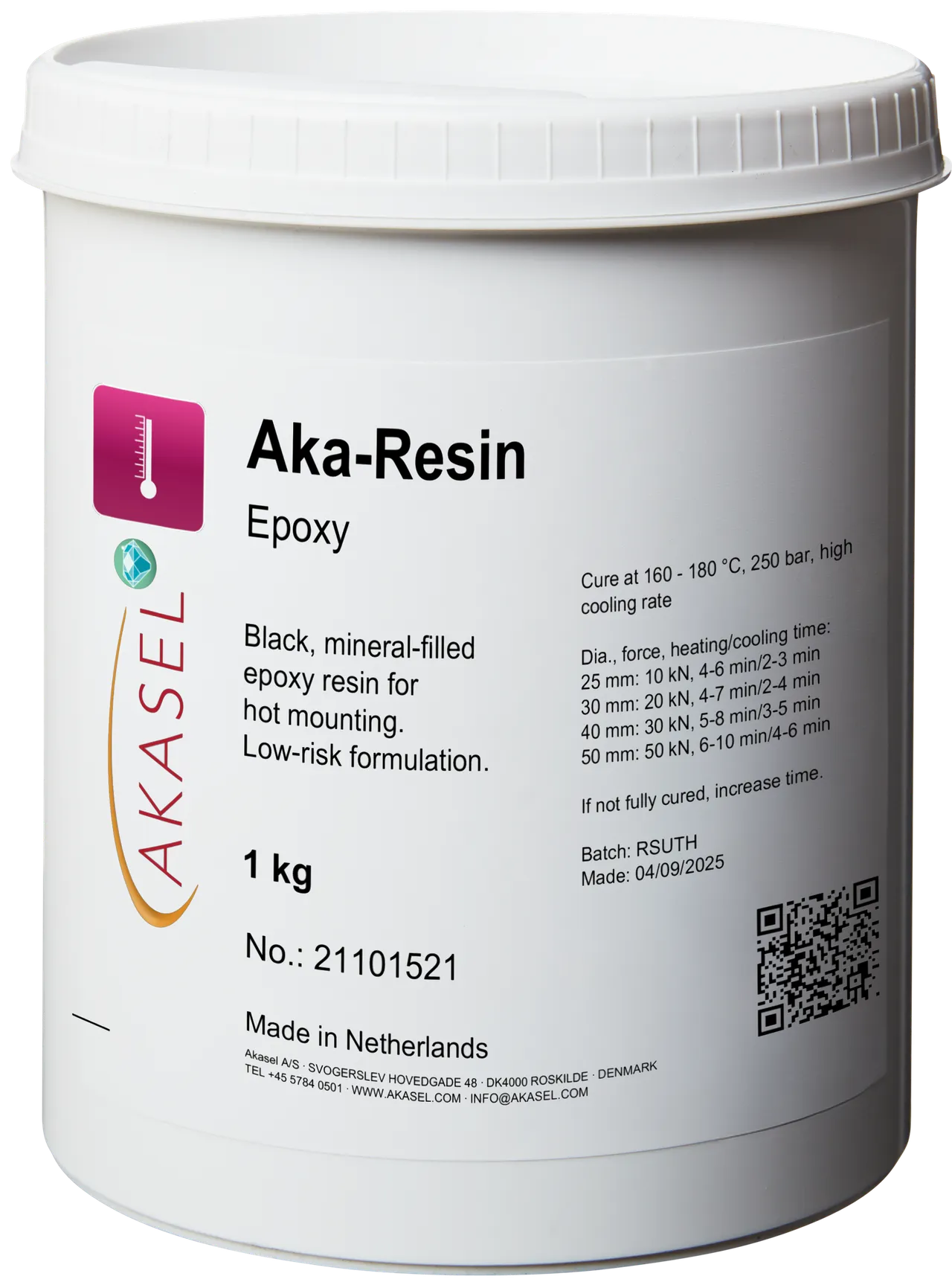 Aka-Resin Epoxy — consommable Akasel pour métallographie | Metallab