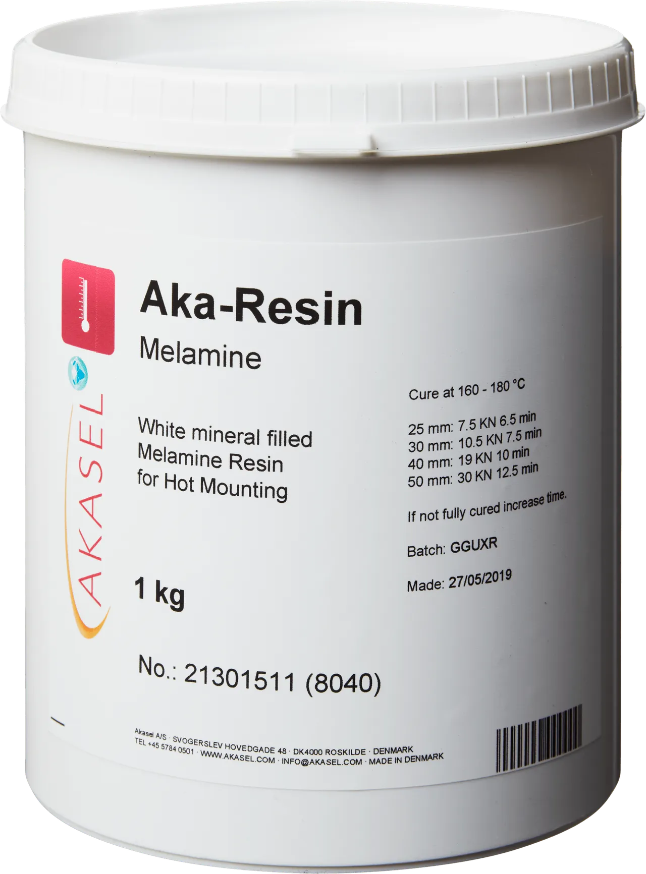 Aka-Resin Melamine — consommable Akasel pour métallographie | Metallab