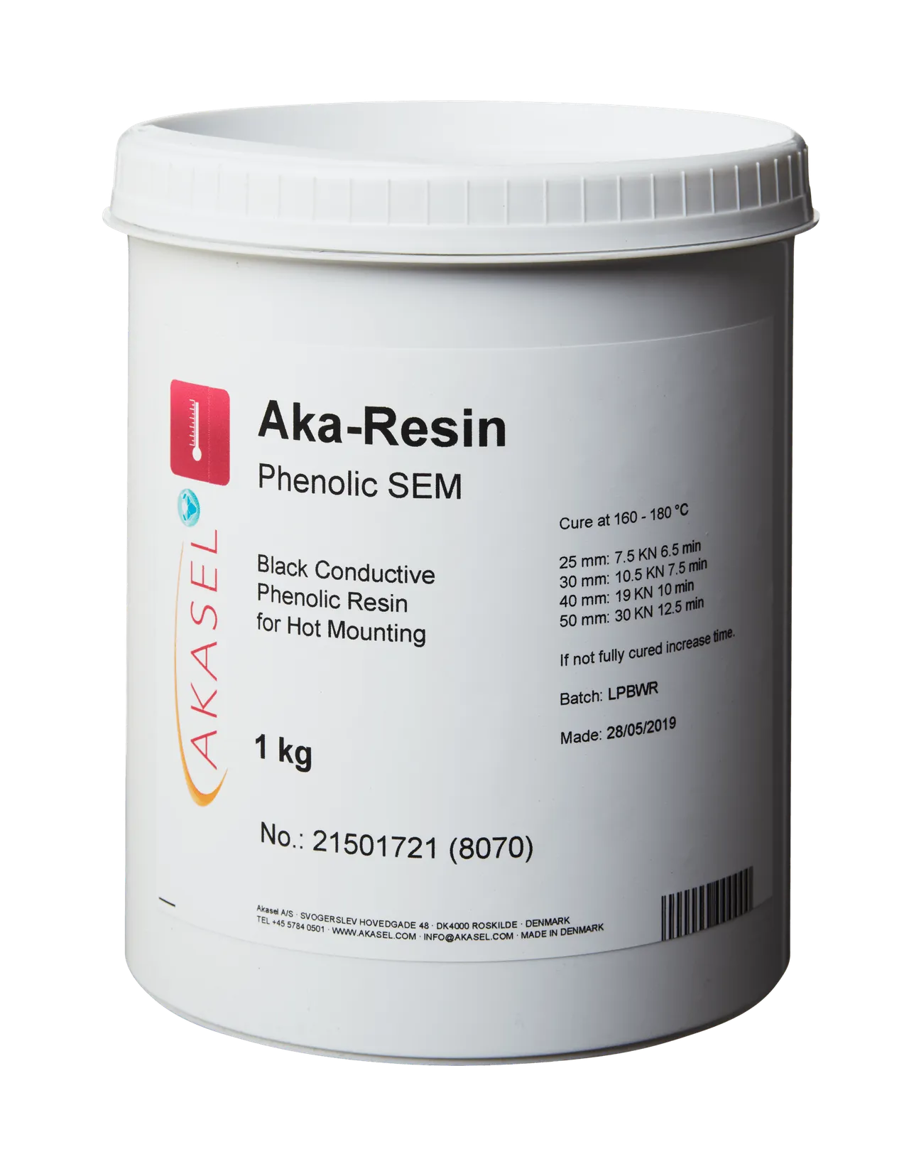 Aka-Resin Phenolic SEM — consommable Akasel pour métallographie | Metallab