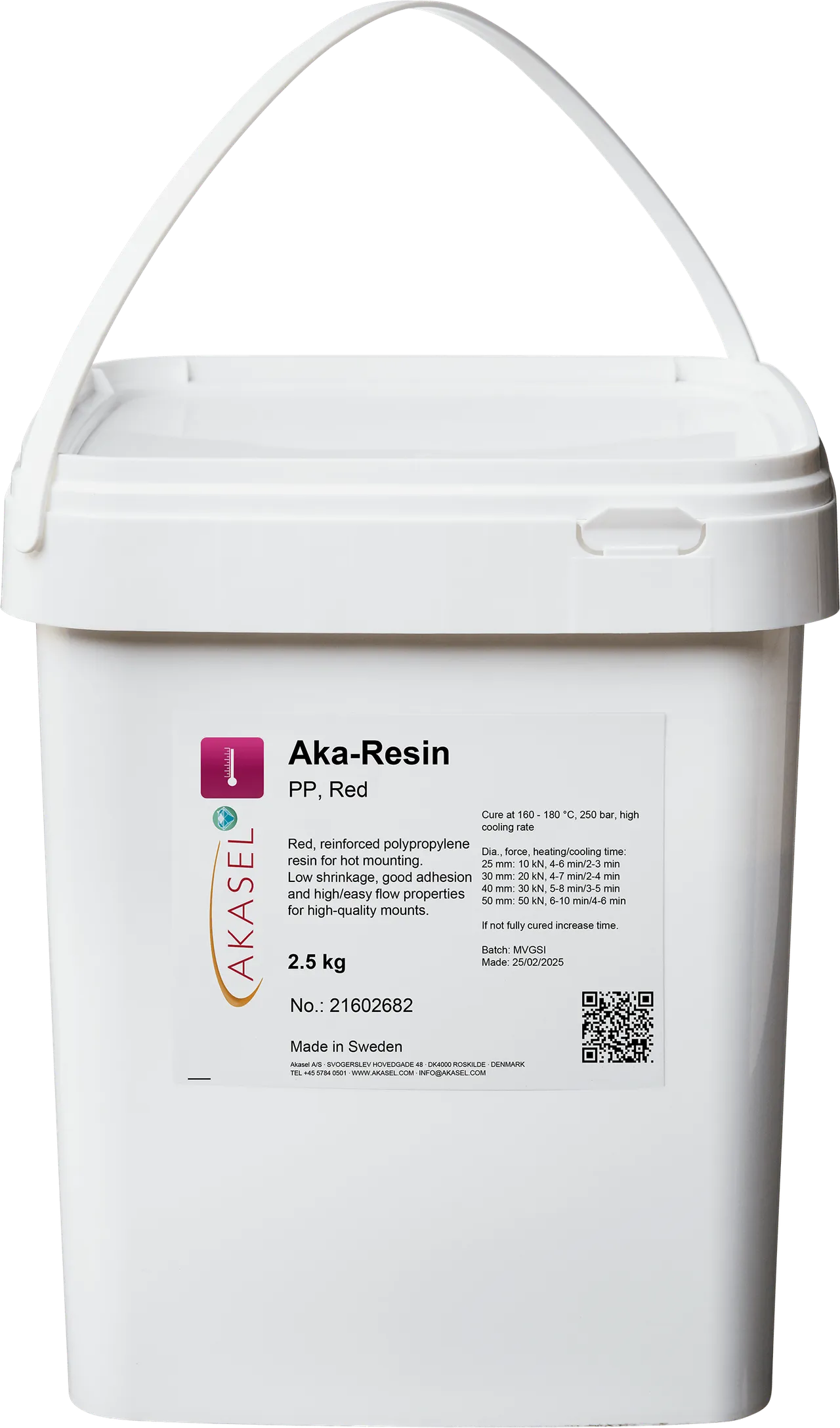 Aka-Resin PP, rouge — consommable Akasel pour aka-resin pp | Metallab