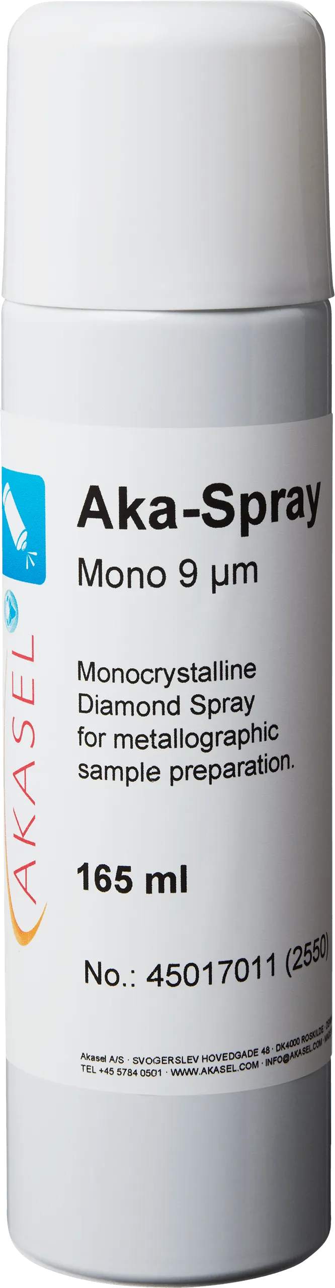 Aka-Spray Mono 9 µm — vue principale du consommable Akasel | Metallab