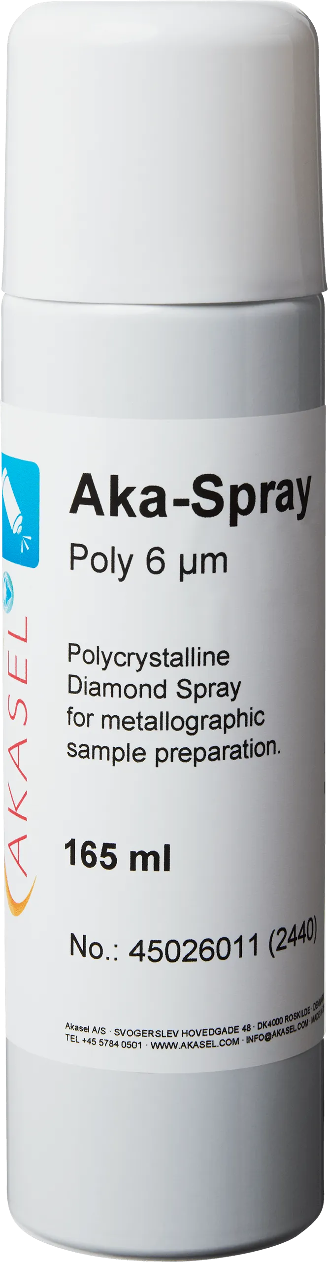 Aka-Spray Poly 6 µm — vue principale du consommable Akasel | Metallab