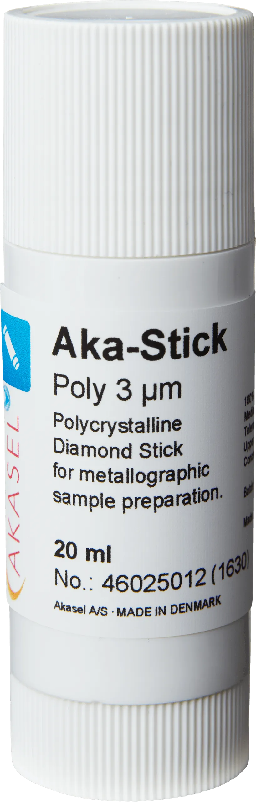 Aka-Stick Poly 3 µm — vue principale du consommable Akasel | Metallab