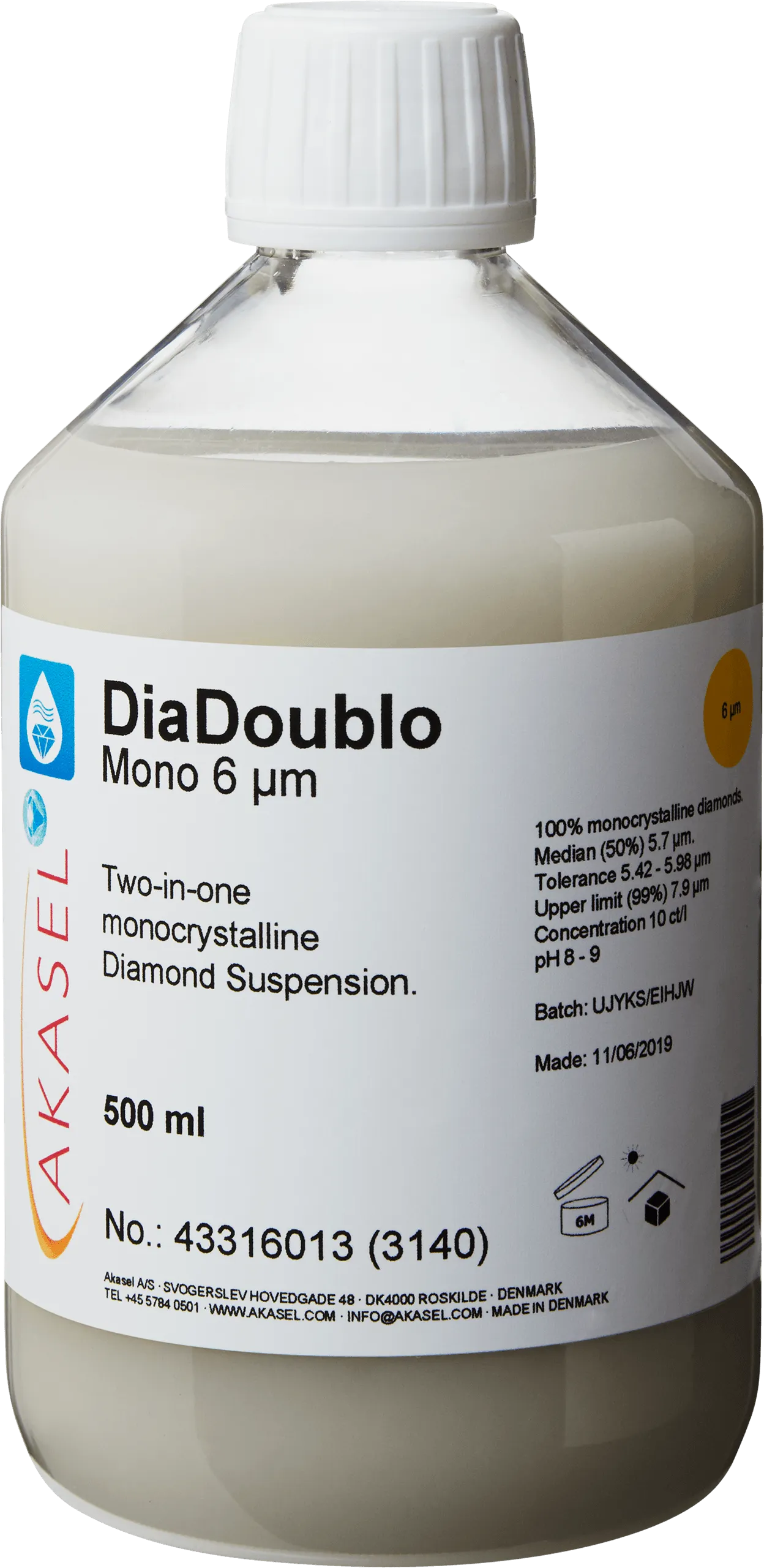 DiaDoublo Mono 6 µm — consommable Akasel pour produits diamantés | Metallab