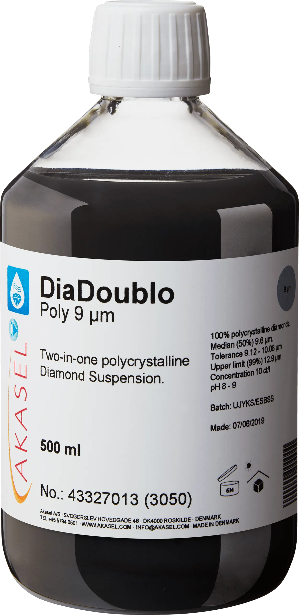 DiaDoublo Poly 9 µm — consommable Akasel pour produits diamantés | Metallab