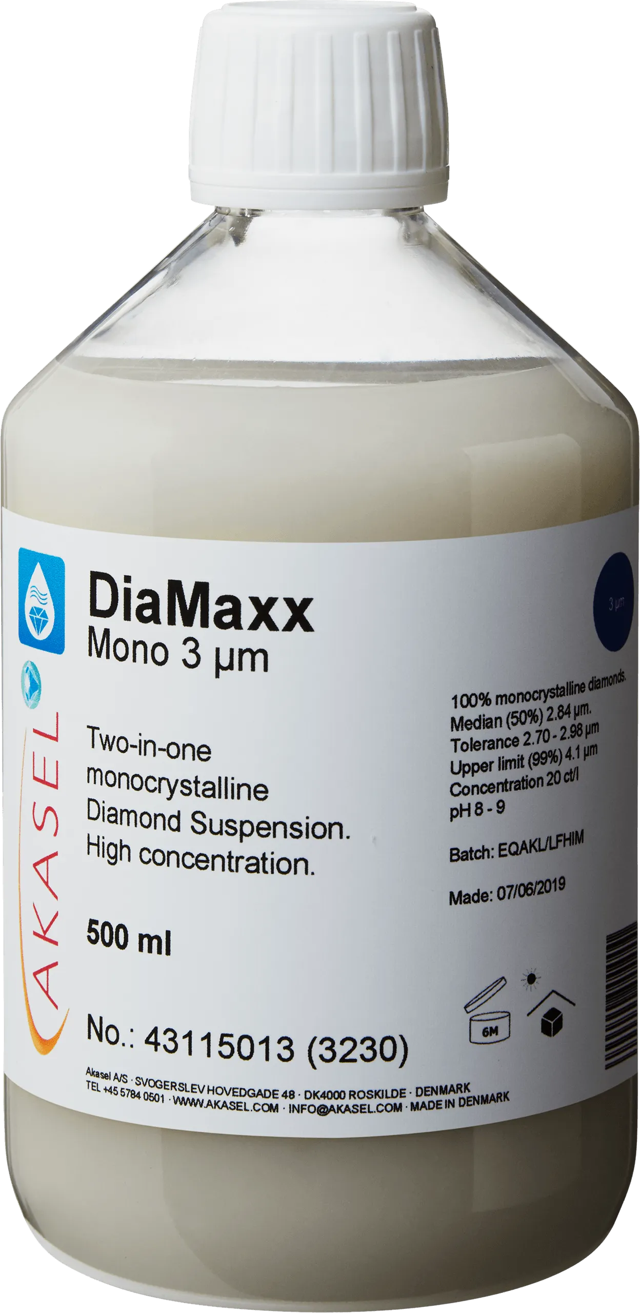 DiaMaxx Mono 3 µm — consommable Akasel pour produits diamantés | Metallab