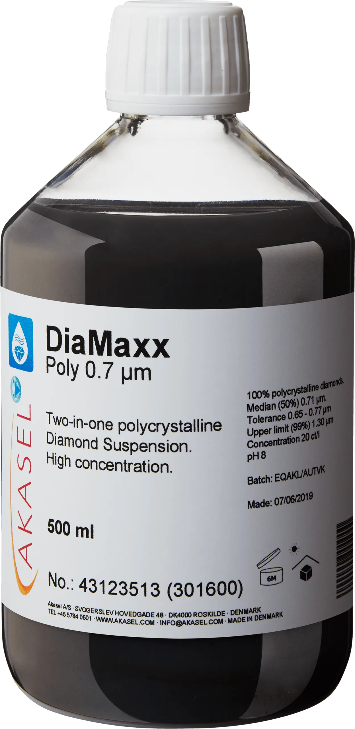 DiaMaxx Poly 0.7 µm — consommable Akasel pour produits diamantés | Metallab