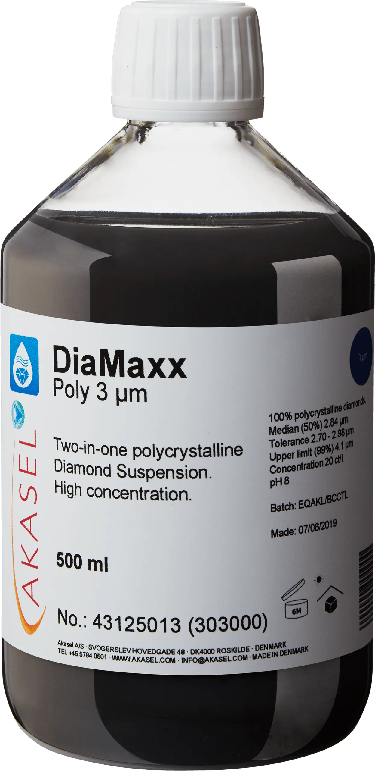DiaMaxx Poly 3 µm — consommable Akasel pour produits diamantés | Metallab