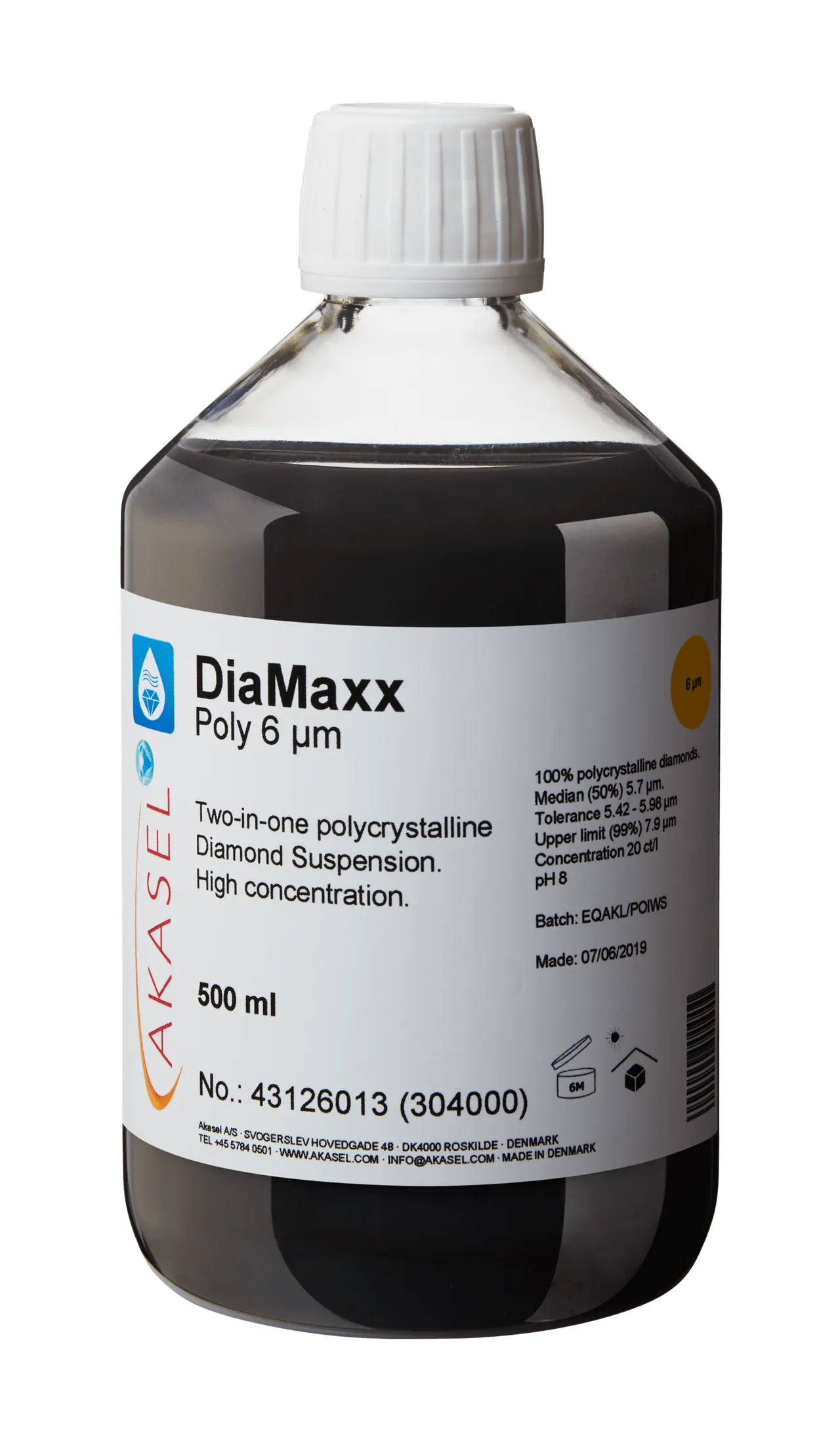 DiaMaxx Poly 6 µm — consommable Akasel pour produits diamantés | Metallab