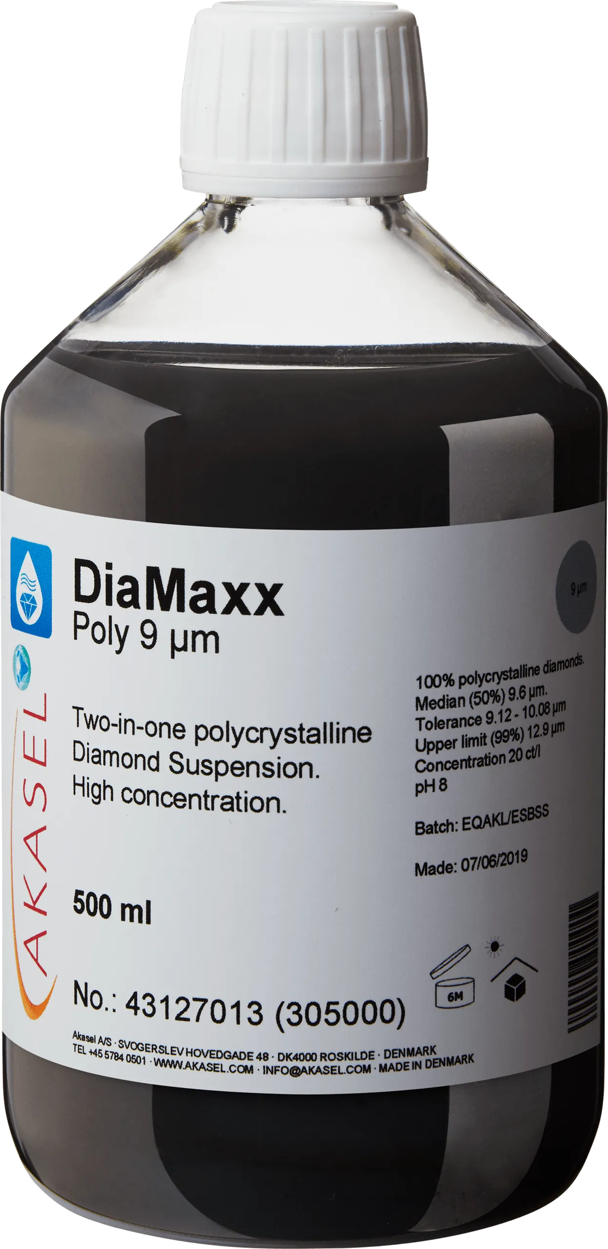 DiaMaxx Poly 9 µm — consommable Akasel pour produits diamantés | Metallab